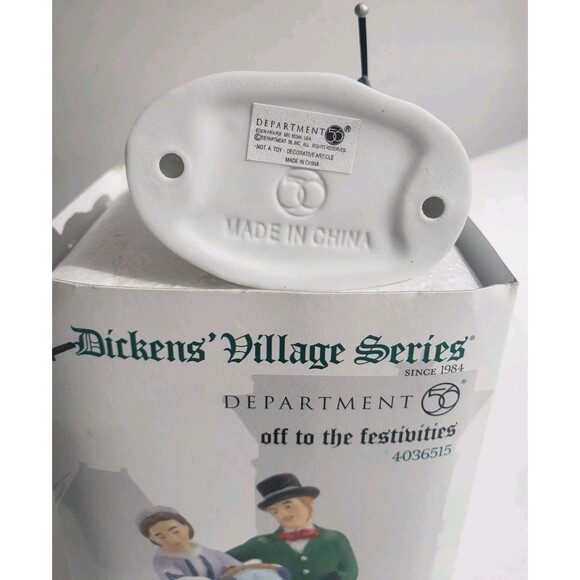 Department 56 Accessories Off To The Festivities Dickens Village Series 4036515 - Picture 9 of 14